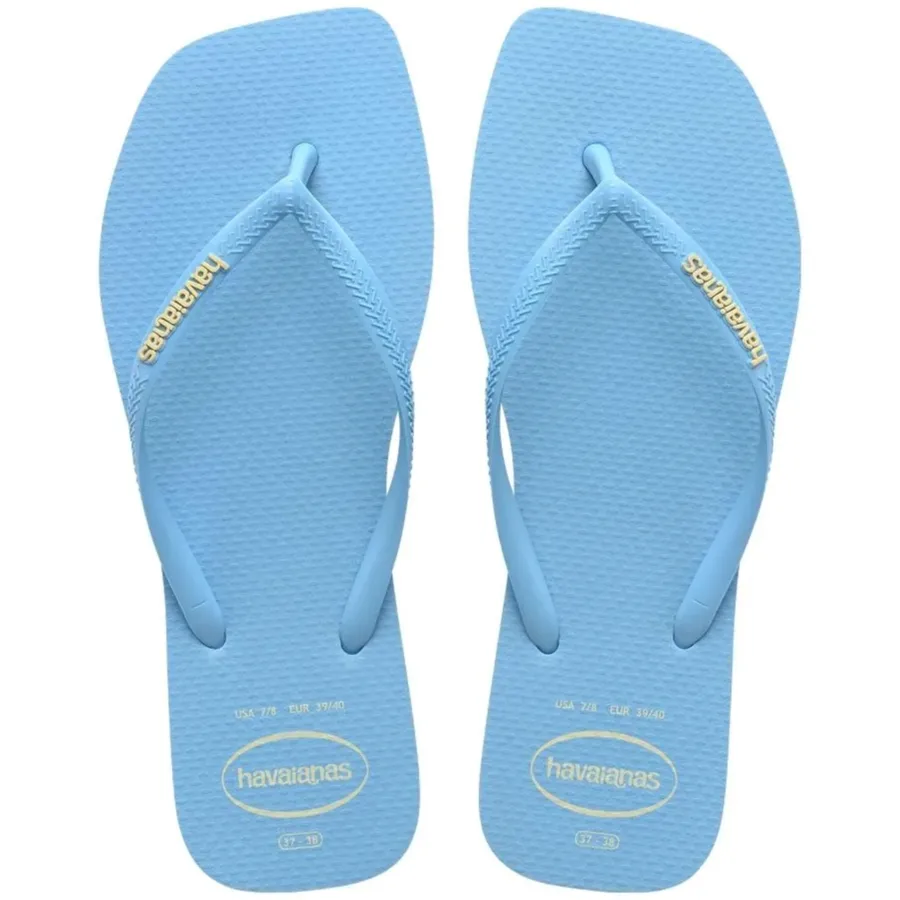 HAVAIANAS SLIM SQUARE LOGO 41/42 POPUP AZUL LAVAN