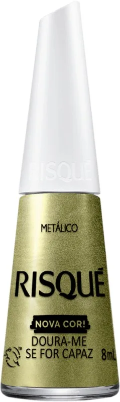 RISQUE ESM NOVA COR MET DOURADO ME SE FOR CAPAZ
