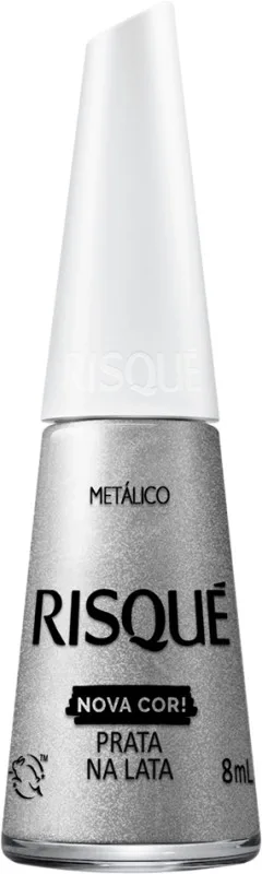 RISQUE ESM NOVA COR MET PRATA NA LATA
