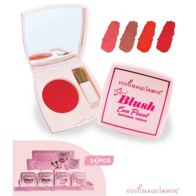 MAQUIAMOR BLUSH C/ ESPELHO E PINCEL PO YYC-0090