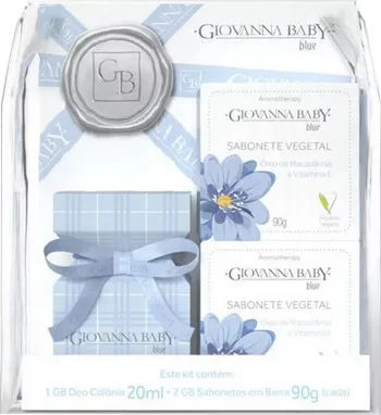 GIOVANNA BABY KIT MINI BLUE 20ML + 2 SAB 90G