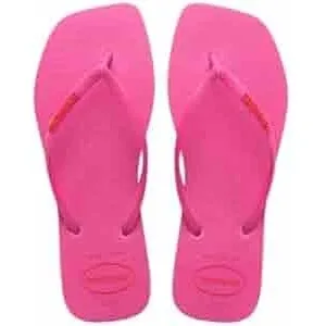 HAVAIANAS SLIM SQUARE LOGO 39/40 POPUP ROSA GUM