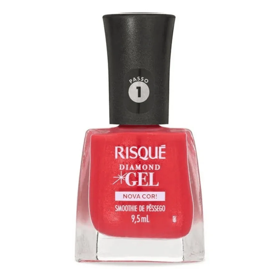 RISQUE ESM 9,5ML DIAMOND GEL  SMOOTHIE DE PESSEG