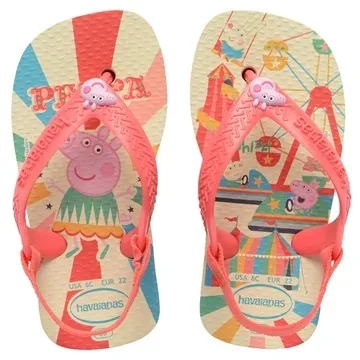 HAVAIANAS BABY PEPPA PIG 17/18 BUTTER/CORA