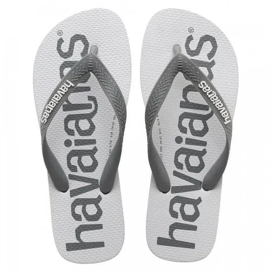 HAVAIANAS TOP LOGOMANIA 2 37/38 BRANCO PRETO