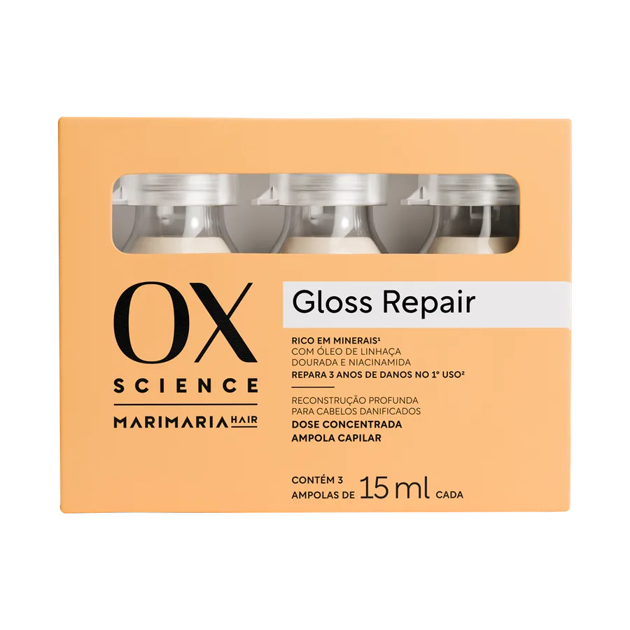 OX KIT DOSE CONCE SCIENCE GLOSS REPAIR 12X3X15ML