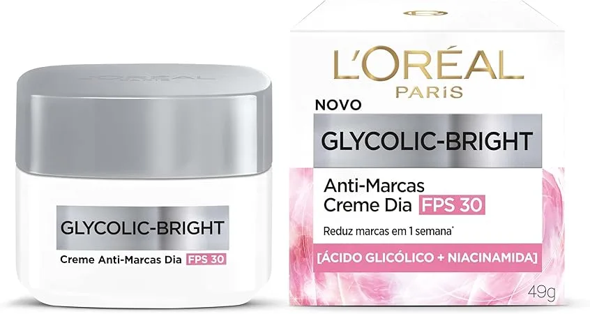 LOREAL CR FACIAL 49G GLYCOLIC BRIGHT DIURNO F30