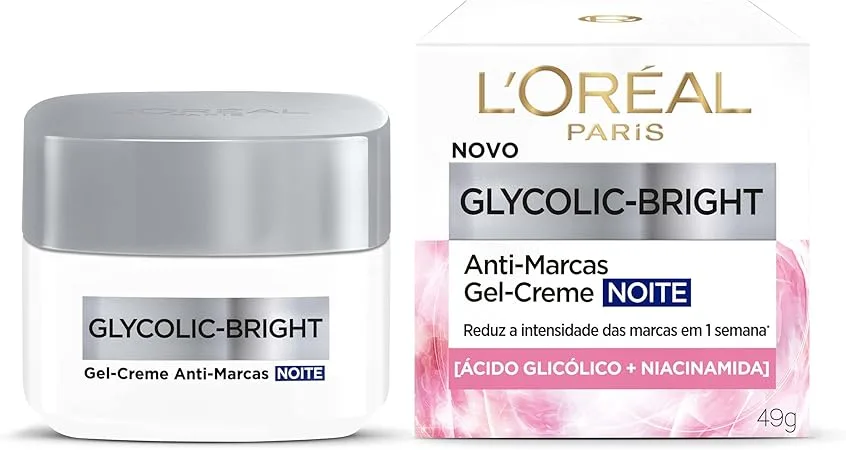 LOREAL CR FACIAL 49G GLYCOLIC BRIGHT NOTURNO F30