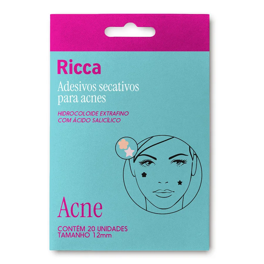 BELLIZ RICCA ADESIVOS SECATIVO ACNE FLOR E ESTRELA