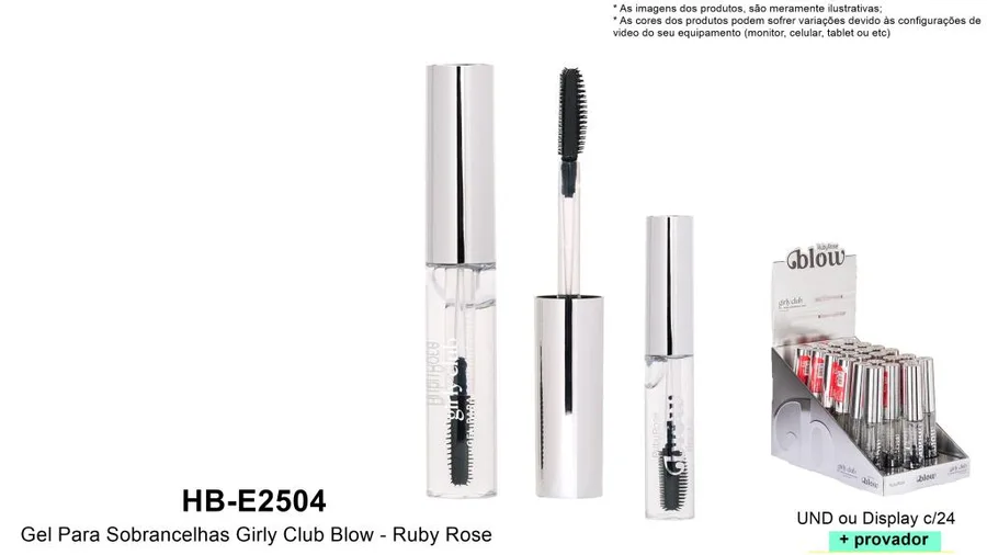 RUBY ROSE BLOW GEL PARA SOBRANCELHA GIRLY CLUB