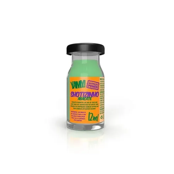 YAMY AMPOLA 12ML SHOTIZINHO NUTRICAO POWER ABACATE