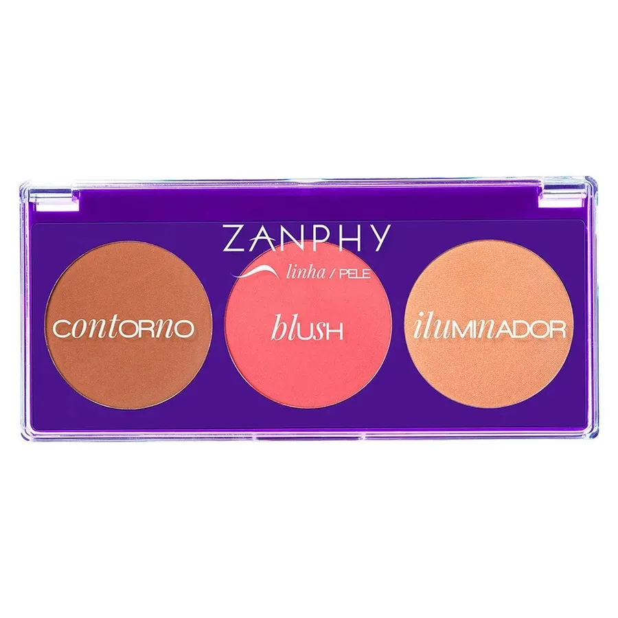 ZANPHY PALETA TRIO CONTORNO BLUSH ILUMINADOR