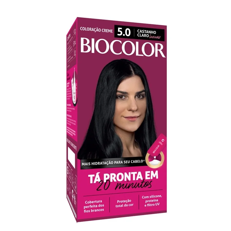 BIOCOLOR KIT MINI 5.0 CASTANHO CLARO LUXUOSO