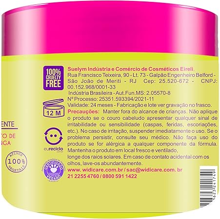 Widicare Máscara Ultra Nutritiva 500g