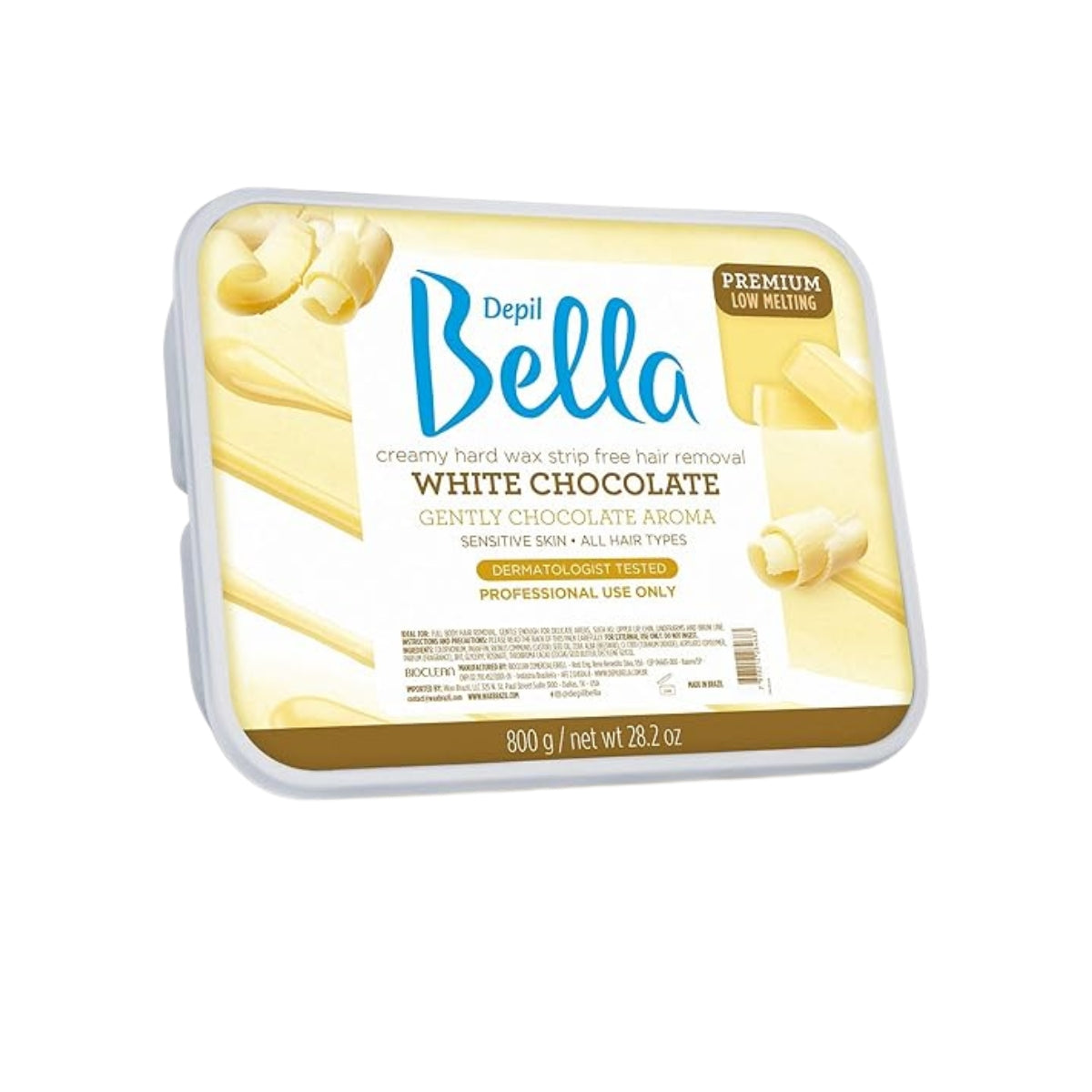 Depil Bella Cera Depilatória Chocolate Branco 800g