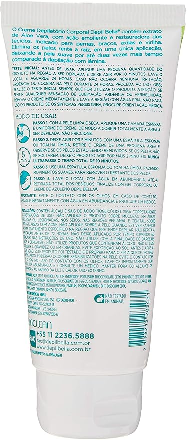 Depil Bella Creme Depilatório Corporal com Aloe 100g
