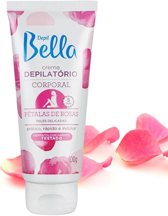 Depil Bella Creme Depilatório Corporal com Pétalas 100g