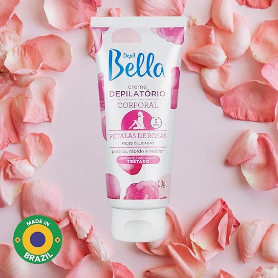 Depil Bella Creme Depilatório Corporal com Pétalas 100g