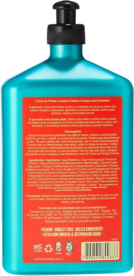 Lola Creme 500ML Pent Creoula Novo