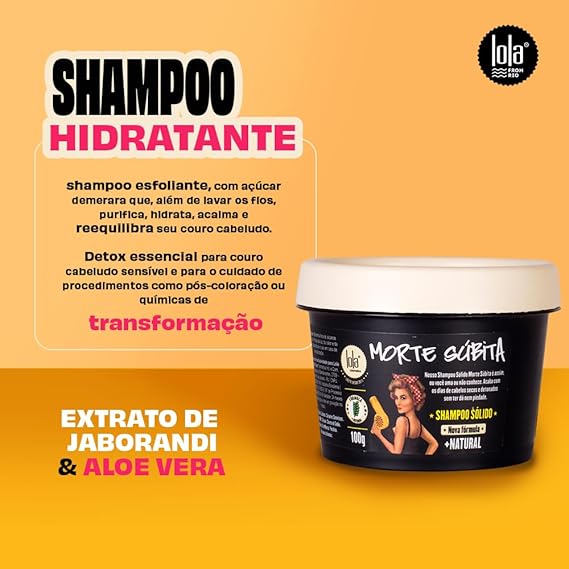 Lola Shampoo Morte Súbita Sólido 100g