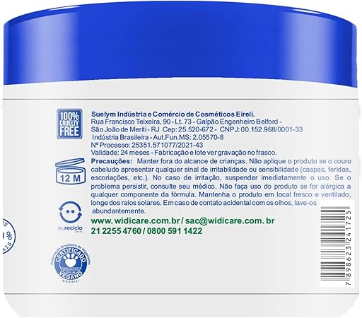 Widicare Máscara Sete Óleos Nutritiva 300g
