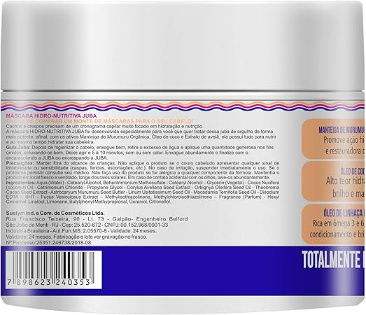 Widicare Máscara Juba Hidro Nutritiva 500g