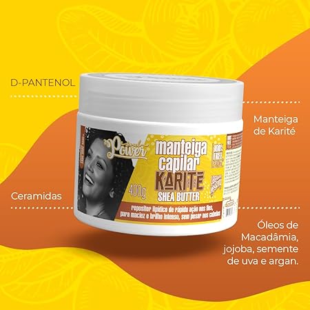 Soul Power Manteiga Capilar Karité Shea 400g