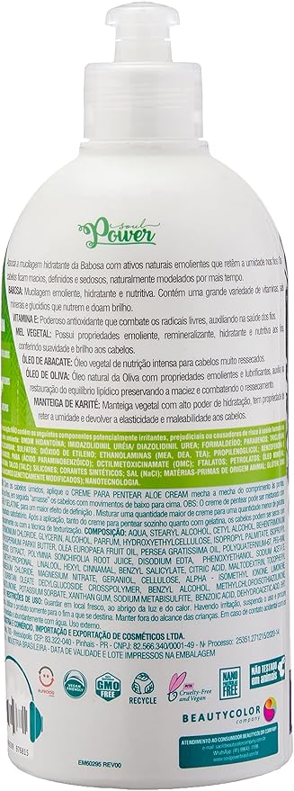 Soul Power Creme para Pentear Babosa Aloe 500ml