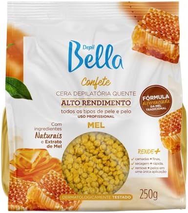 Depil Bella Cera Depilatória Confete Mel 250g