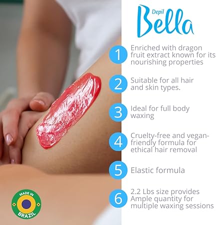Depil Bella Cera Depilatória Confete Pink 1kg