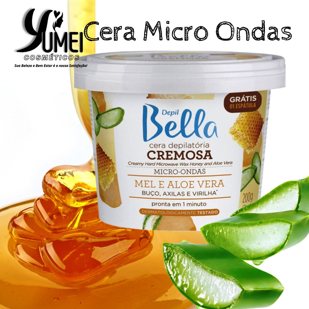 Depil Bella Cera para Microondas Mel 200g