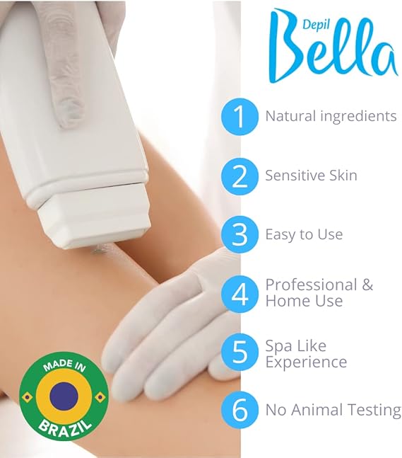 Depil Bella Cera Depilatória Refil Roll-On Negra 100g