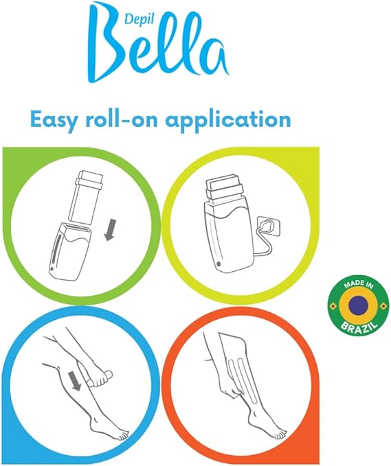 Depil Bella Cera Depilatória Refil Roll-On Negra 100g