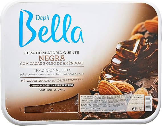 Depil Bella Cera Depilatória Negra 1kg