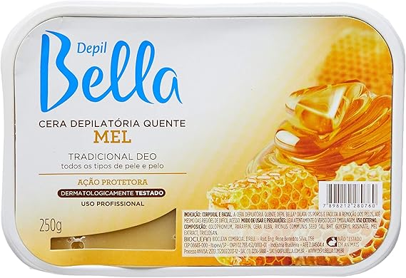 Depil Bella Cera Depilatória Mel de Abelha 250g