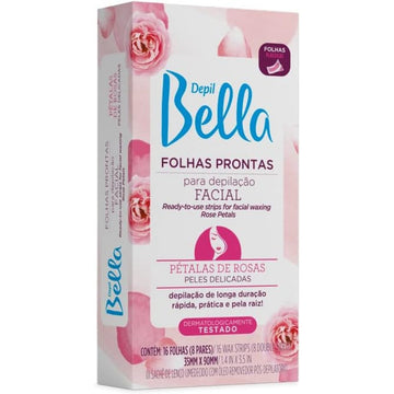 Depil Bella Folhas Prontas para Depilação Facial com Pétalas 16 Folhas