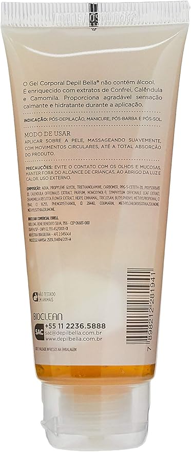 Depil Bella Gel bisnaga Corporal Camomila 100g