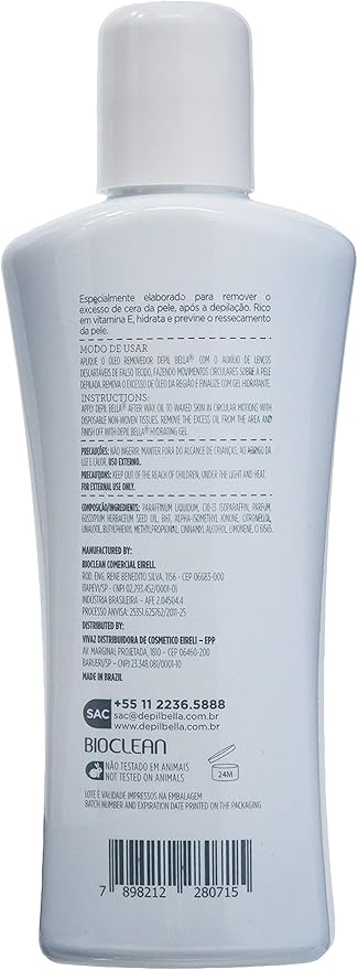 Depil Bella Óleo Removedor Hidratante 140ml