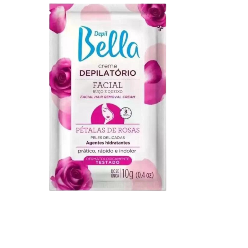 Depil Bella Creme Depilação Facial com Pétalas 10g