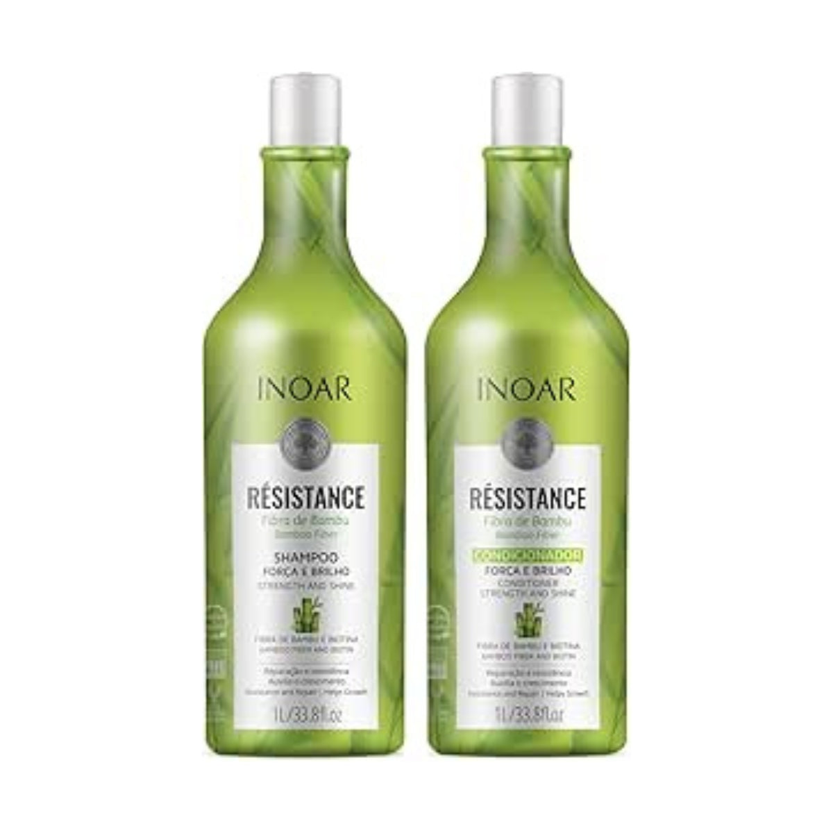 Inoar Kit Resist Bambu Shampoo e Condicionador 1L