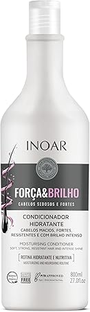 Inoar Kit Shampoo e Condicionador Força e Brilho 1L/800ml