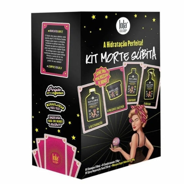 Lola Kit Shampoo + Condicionador + Spray 250ML+ Mascara 100G MORTE SUBITA