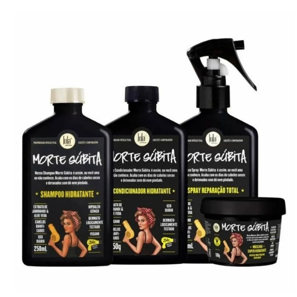 Lola Kit Shampoo + Condicionador + Spray 250ML+ Mascara 100G MORTE SUBITA