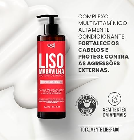 Widicare Condicionador 300ml Liso Maravilha Hidratante