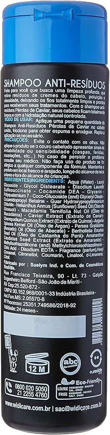 Widicare Shampoo 300ml Anti-residuos Perolas De Caviar