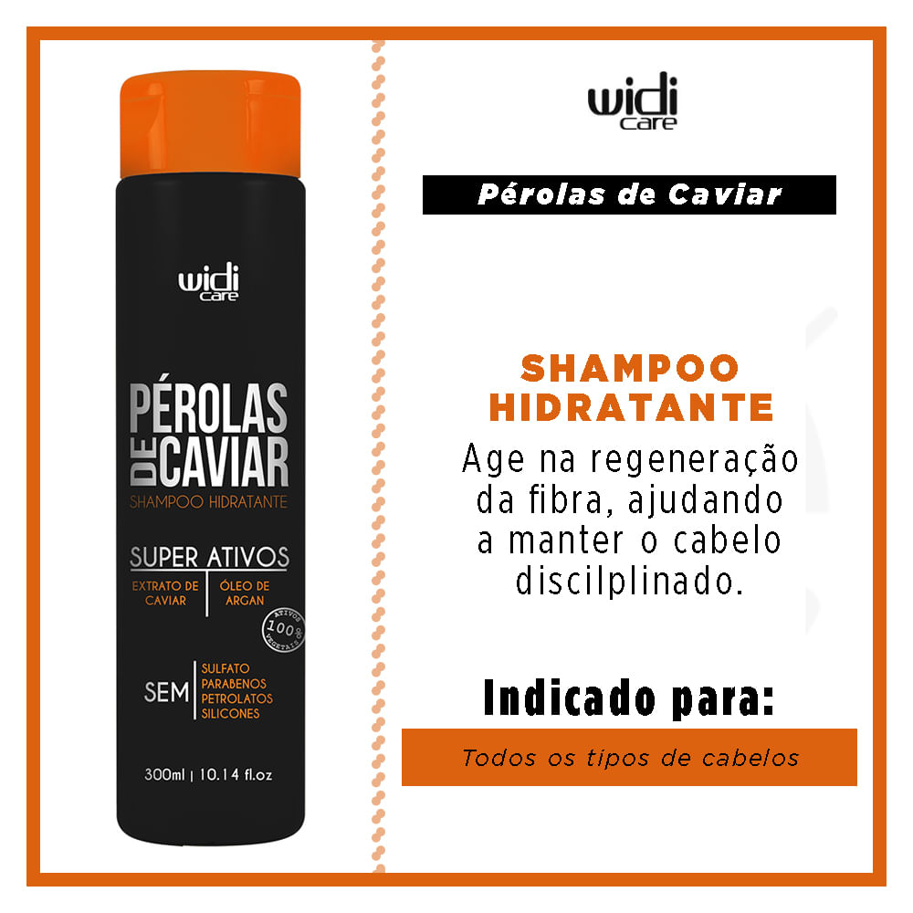 Widicare Shampoo 300ml Perolas De Caviar