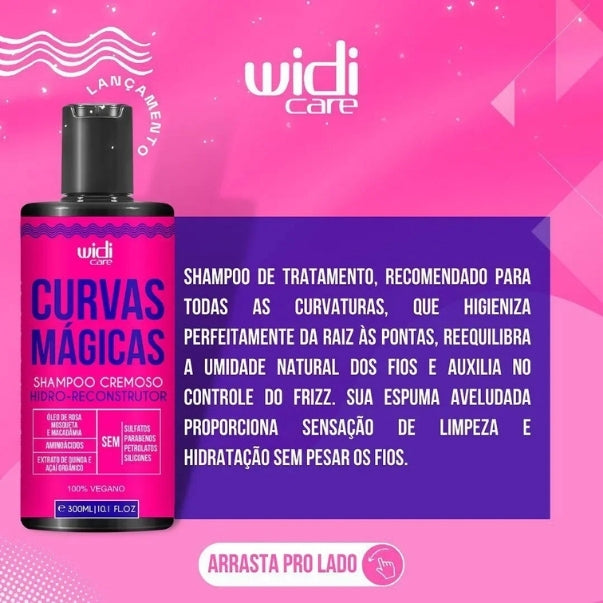 Widicare Shampoo 300ml Hidro-rec Curvas Magicas