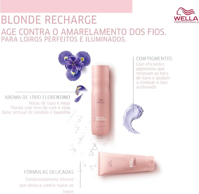 Wella Shampoo 250ml Invigo Blond Recharge Cool Prof